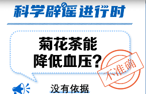 菊花茶能降低血压?